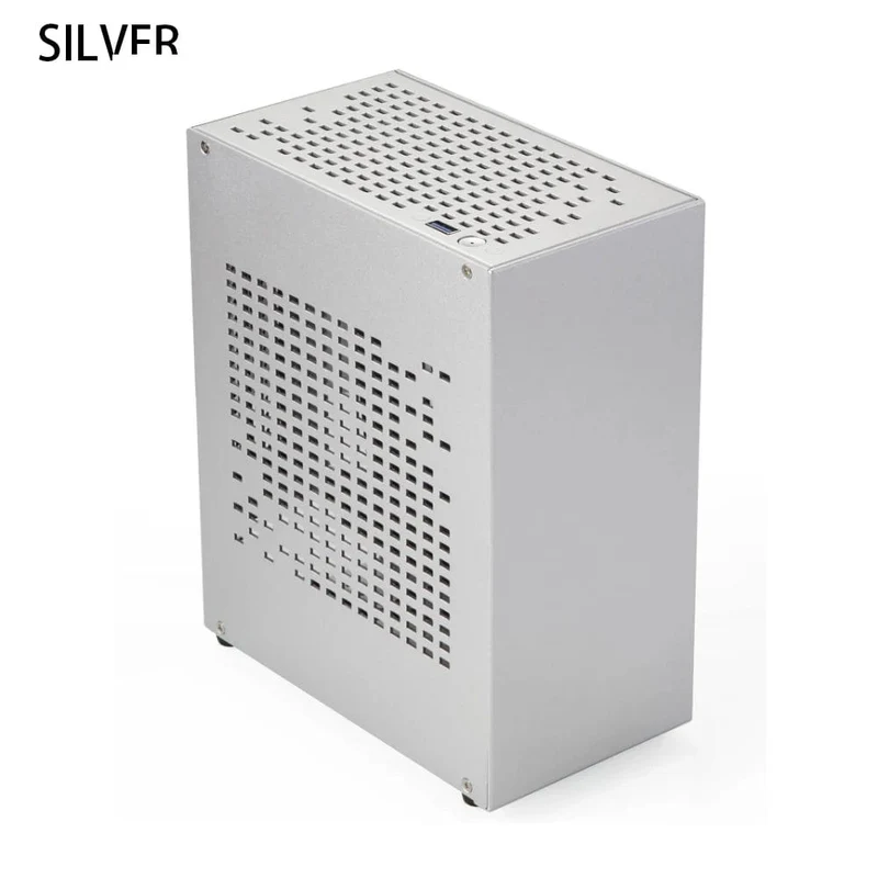 Vollaluminium 2.0mm HTPC Mini ITX A4 Chassis Spiel Computer Unterstützung Grafikkarte RTX2070 I5 Diskrete Display Fall K39 A07 A39