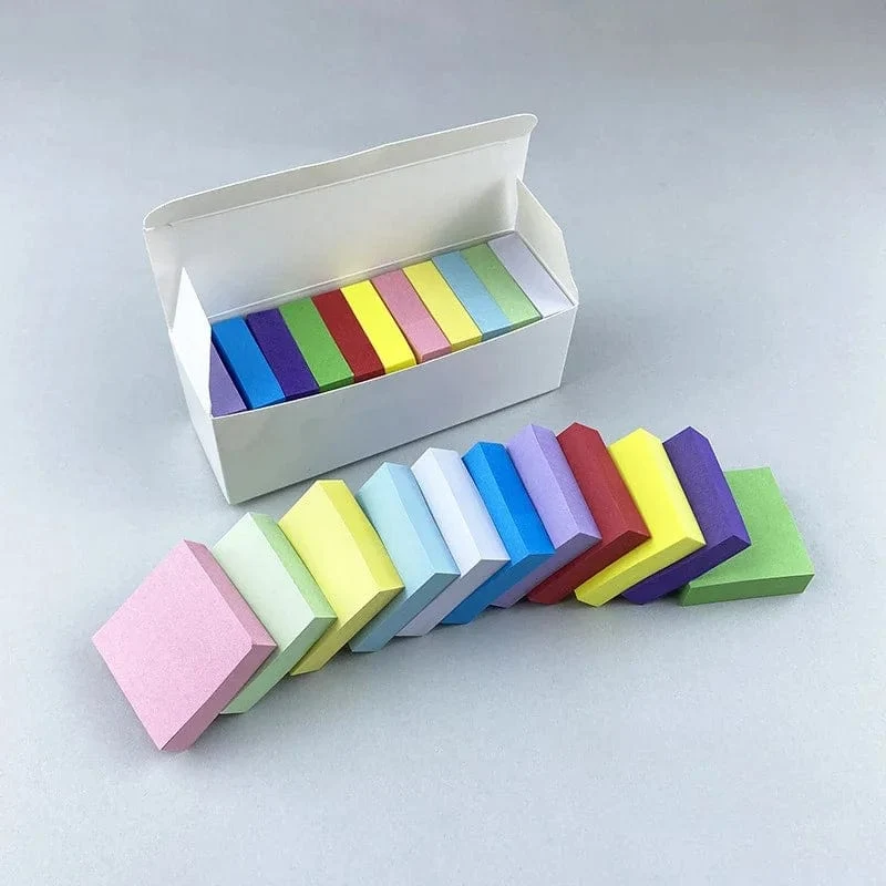 11 Stück Haftnotizen in fluoreszierender Farbe, gepostete Notizblöcke, Aufkleber, Planeraufkleber, Notizblock, Notizblock, Schulbürobedarf
