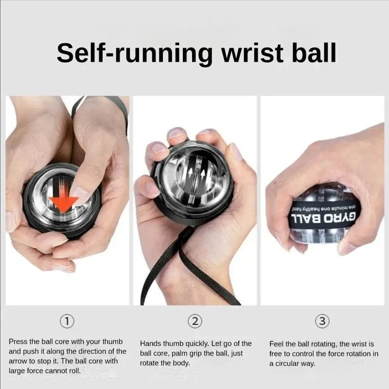 Gyroscopic Powerball Autostart Range Gyro Power Wrist Ball Arm Hand Muscle Force Trainer Fitnessgeräte Dekompressionsspielzeug
