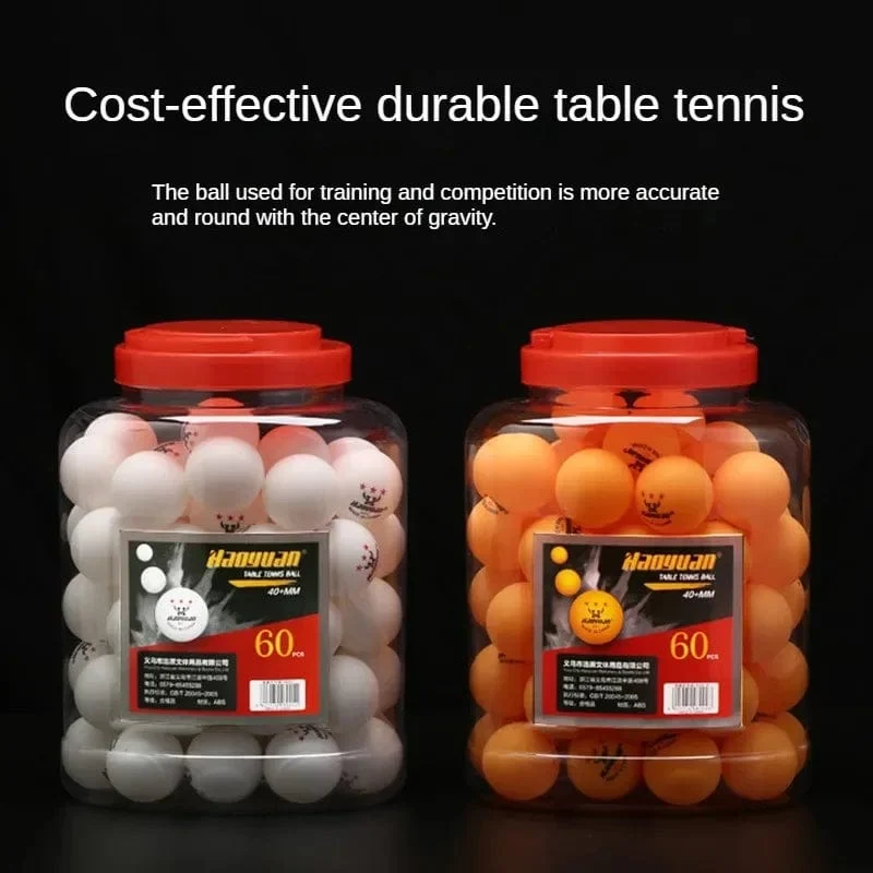 60 Stücke Professionelle 3 Sterne Tischtennisbälle D40 + mm 2.8g Neues Material ABS Kunststoff Ping Pong Ball Erwachsenentraining Für Wettbewerb