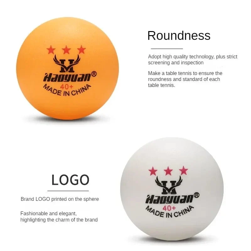 60 Stücke Professionelle 3 Sterne Tischtennisbälle D40 + mm 2.8g Neues Material ABS Kunststoff Ping Pong Ball Erwachsenentraining Für Wettbewerb