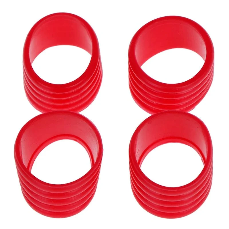 4 Stück Tennisschläger-Gummiringgriff, dehnbarer, dehnbarer Griff, stoßfester Absorber, Anti-Vibrations-Silikon-Sportzubehör