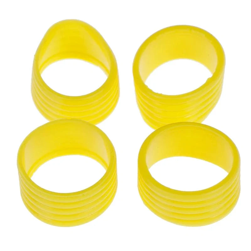 4 Stück Tennisschläger-Gummiringgriff, dehnbarer, dehnbarer Griff, stoßfester Absorber, Anti-Vibrations-Silikon-Sportzubehör