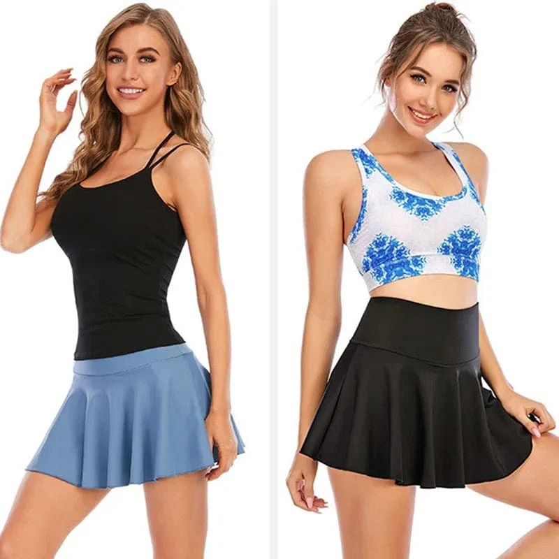 Cloud Hide Fitness Tennis Röcke Badminton Golf S-XXXL Rock Hohe Taille Shorts Frauen Athletisch Laufen Sport Mädchen Plissee Skorts