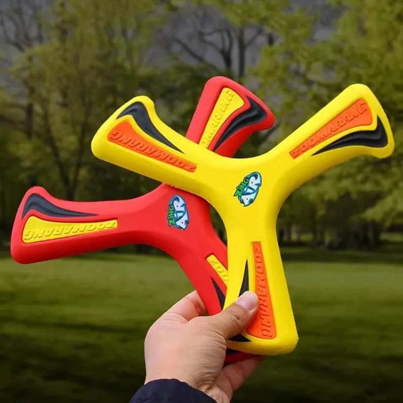 Kinder Boomerang Soft Dreiblättriges Kreuz Erwachsene-Kinder Interaktives Outdoor-Spielzeug Früherziehung Puzzle Dekompressionsgeschenk