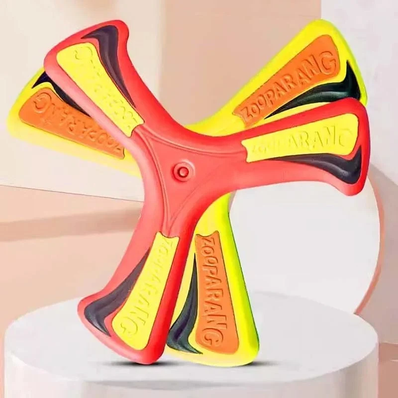 Kinder Boomerang Soft Dreiblättriges Kreuz Erwachsene-Kinder Interaktives Outdoor-Spielzeug Früherziehung Puzzle Dekompressionsgeschenk