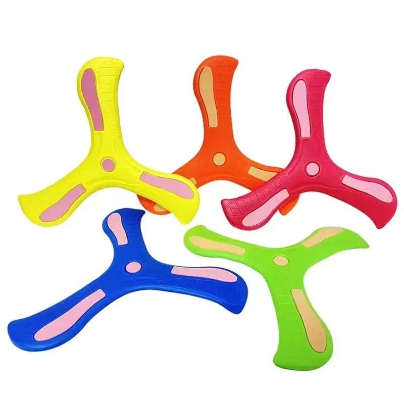 Kinder Boomerang Soft Dreiblättriges Kreuz Erwachsene-Kinder Interaktives Outdoor-Spielzeug Früherziehung Puzzle Dekompressionsgeschenk