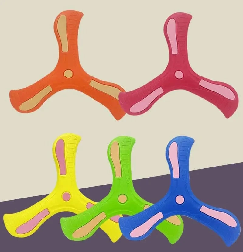 Kinder Boomerang Soft Dreiblättriges Kreuz Erwachsene-Kinder Interaktives Outdoor-Spielzeug Früherziehung Puzzle Dekompressionsgeschenk