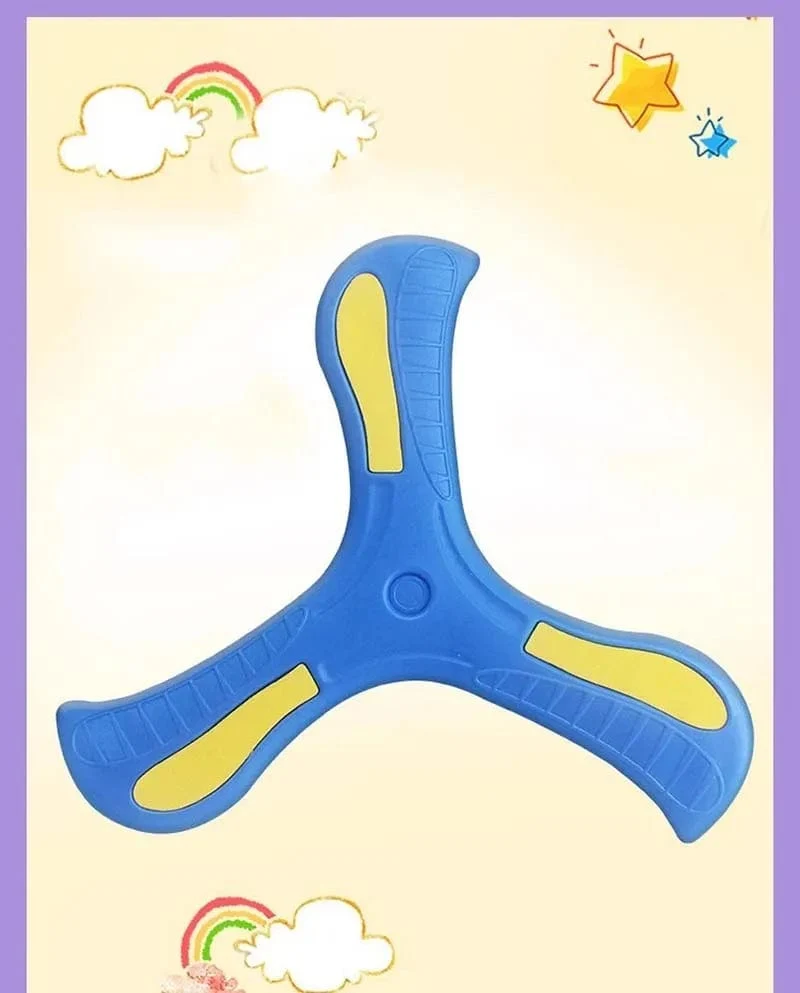 Kinder Boomerang Soft Dreiblättriges Kreuz Erwachsene-Kinder Interaktives Outdoor-Spielzeug Früherziehung Puzzle Dekompressionsgeschenk