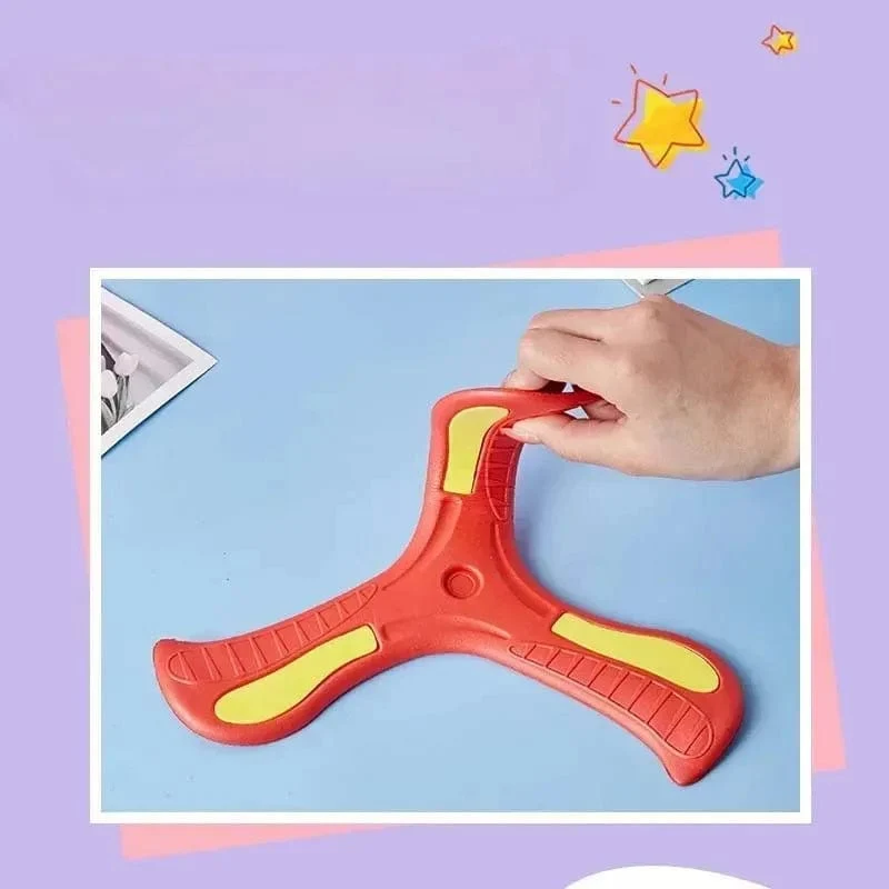 Kinder Boomerang Soft Dreiblättriges Kreuz Erwachsene-Kinder Interaktives Outdoor-Spielzeug Früherziehung Puzzle Dekompressionsgeschenk