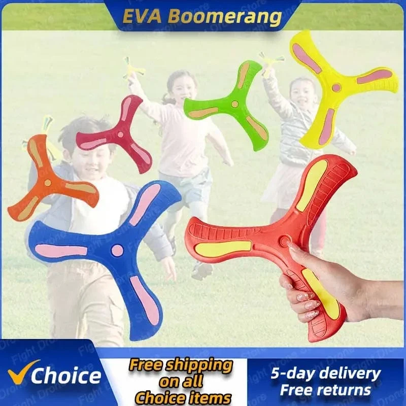 Kinder Boomerang Soft Dreiblättriges Kreuz Erwachsene-Kinder Interaktives Outdoor-Spielzeug Früherziehung Puzzle Dekompressionsgeschenk