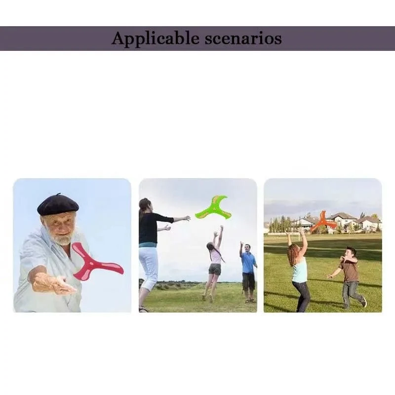 Kinder Boomerang Soft Dreiblättriges Kreuz Erwachsene-Kinder Interaktives Outdoor-Spielzeug Früherziehung Puzzle Dekompressionsgeschenk