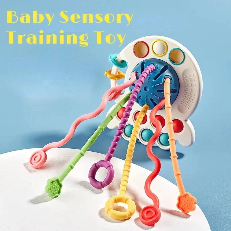 Montessori Sensorische Entwicklung Baby Spielzeug Ziehen String Finger Greifen Training Frühen Lernen Bildung Spielzeug Zahnen BPA FREI 1-3Y