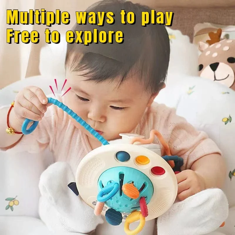 Montessori Sensorische Entwicklung Baby Spielzeug Ziehen String Finger Greifen Training Frühen Lernen Bildung Spielzeug Zahnen BPA FREI 1-3Y
