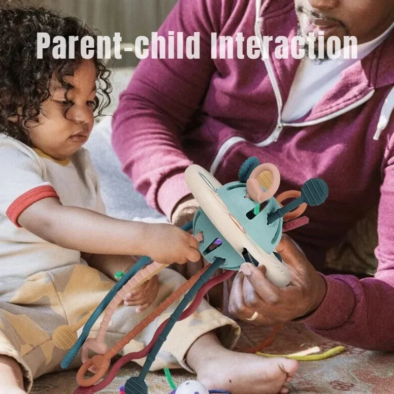 Montessori Sensorische Entwicklung Baby Spielzeug Ziehen String Finger Greifen Training Frühen Lernen Bildung Spielzeug Zahnen BPA FREI 1-3Y