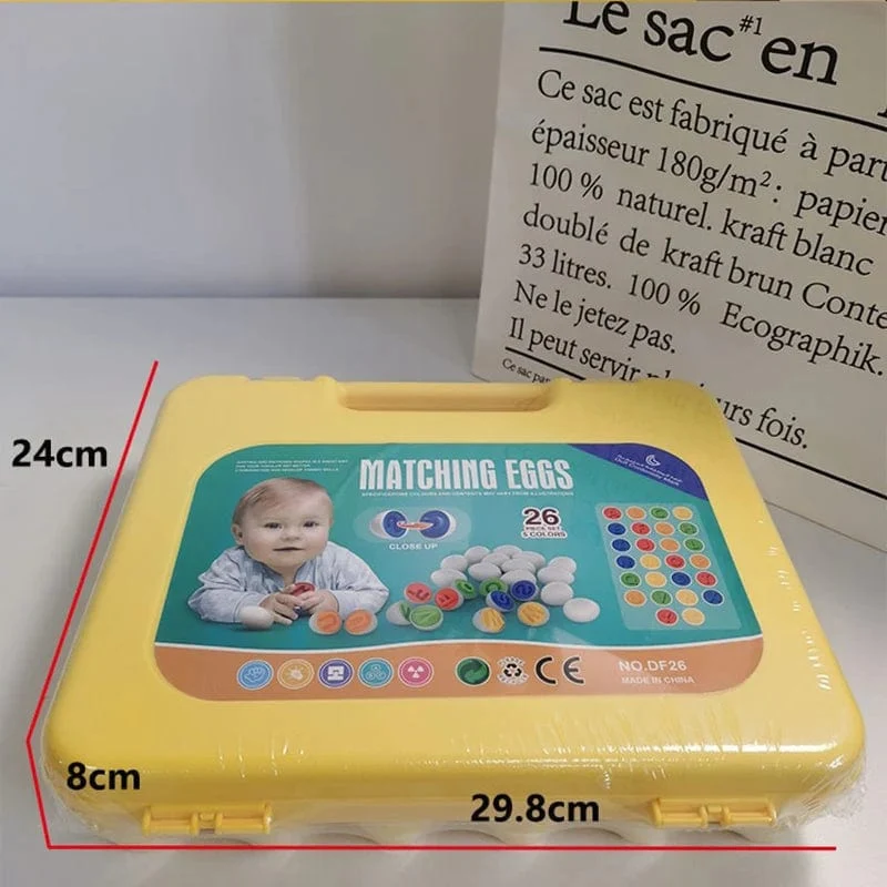 6/12 PCS Montessori Smart Eier in Tasse Bildung Frühes Lernen Geometrische Form Mathematik Alphabet Puzzle Sorter Spiel Baby Spielzeug Kinder