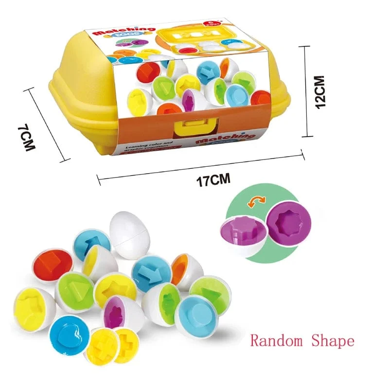 6/12 PCS Montessori Smart Eier in Tasse Bildung Frühes Lernen Geometrische Form Mathematik Alphabet Puzzle Sorter Spiel Baby Spielzeug Kinder