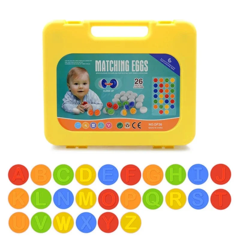 6/12 PCS Montessori Smart Eier in Tasse Bildung Frühes Lernen Geometrische Form Mathematik Alphabet Puzzle Sorter Spiel Baby Spielzeug Kinder