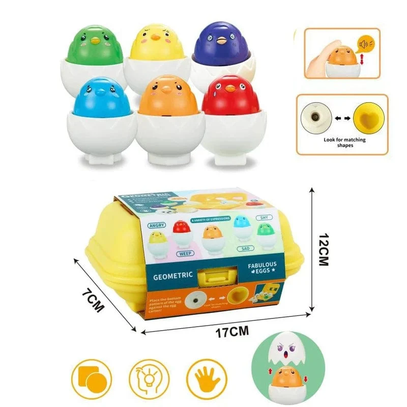 6/12 PCS Montessori Smart Eier in Tasse Bildung Frühes Lernen Geometrische Form Mathematik Alphabet Puzzle Sorter Spiel Baby Spielzeug Kinder