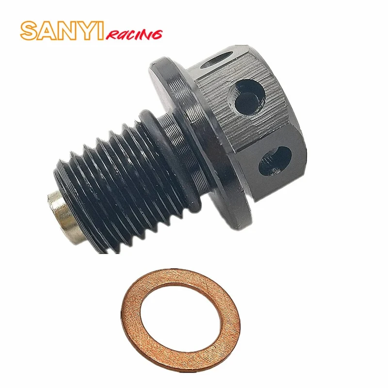 M12x1.5 Magnetische Motorölablassschraube und Unterlegscheibe für Honda CRF XR Z50 CR80 50cc 90/110/125/140/150CC Pit Dirt Bike