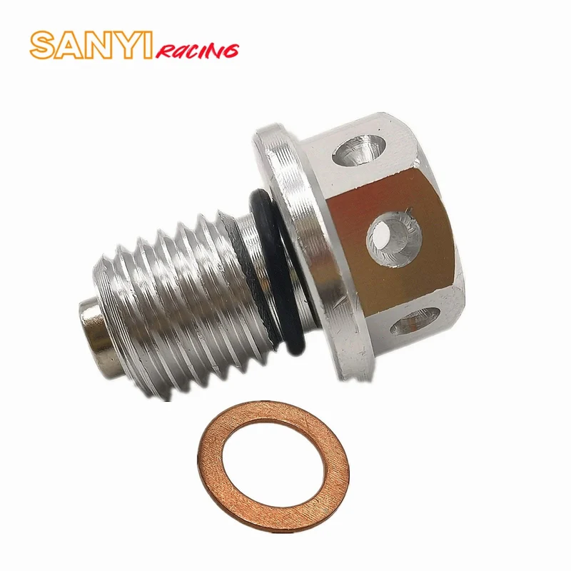 M12x1.5 Magnetische Motorölablassschraube und Unterlegscheibe für Honda CRF XR Z50 CR80 50cc 90/110/125/140/150CC Pit Dirt Bike