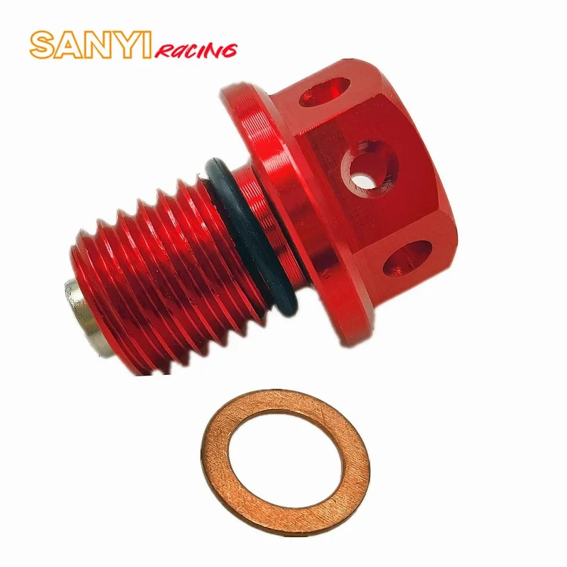 M12x1.5 Magnetische Motorölablassschraube und Unterlegscheibe für Honda CRF XR Z50 CR80 50cc 90/110/125/140/150CC Pit Dirt Bike
