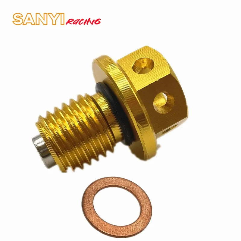 M12x1.5 Magnetische Motorölablassschraube und Unterlegscheibe für Honda CRF XR Z50 CR80 50cc 90/110/125/140/150CC Pit Dirt Bike