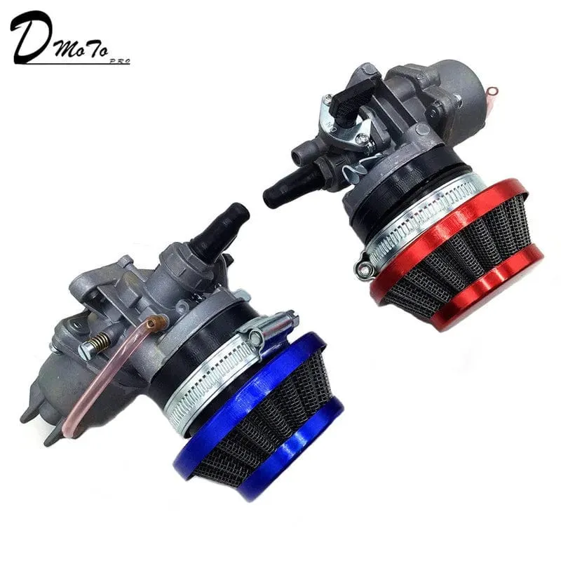 Pocket Bike 47cc 49cc Motor Vergaser Vergaser mit Pod Luftfilter 2 Takt für Mini Quad ATV Dirt Bike MiniMoto Go Kart Buggy