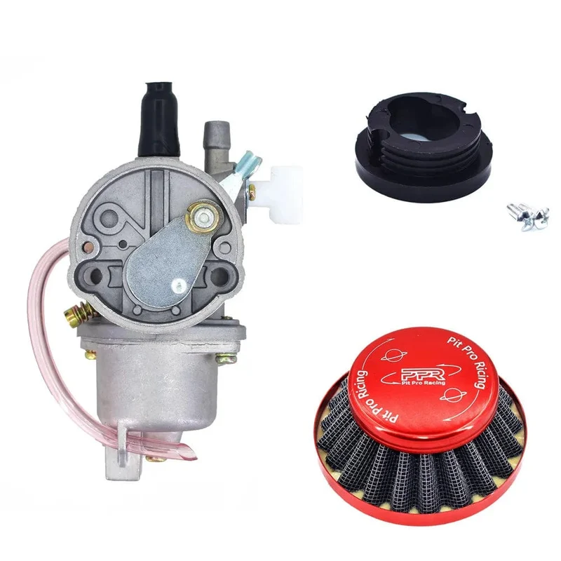 Pocket Bike 47cc 49cc Motor Vergaser Vergaser mit Pod Luftfilter 2 Takt für Mini Quad ATV Dirt Bike MiniMoto Go Kart Buggy
