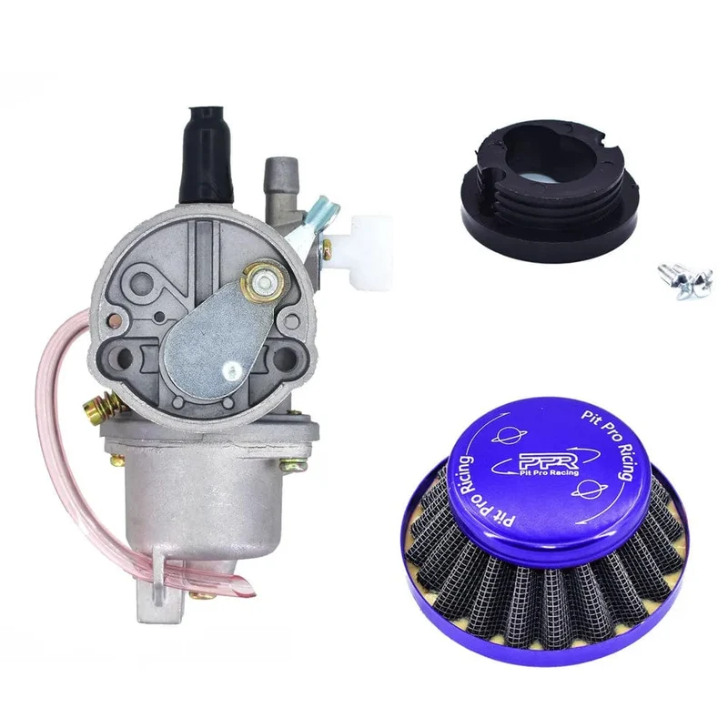 Pocket Bike 47cc 49cc Motor Vergaser Vergaser mit Pod Luftfilter 2 Takt für Mini Quad ATV Dirt Bike MiniMoto Go Kart Buggy