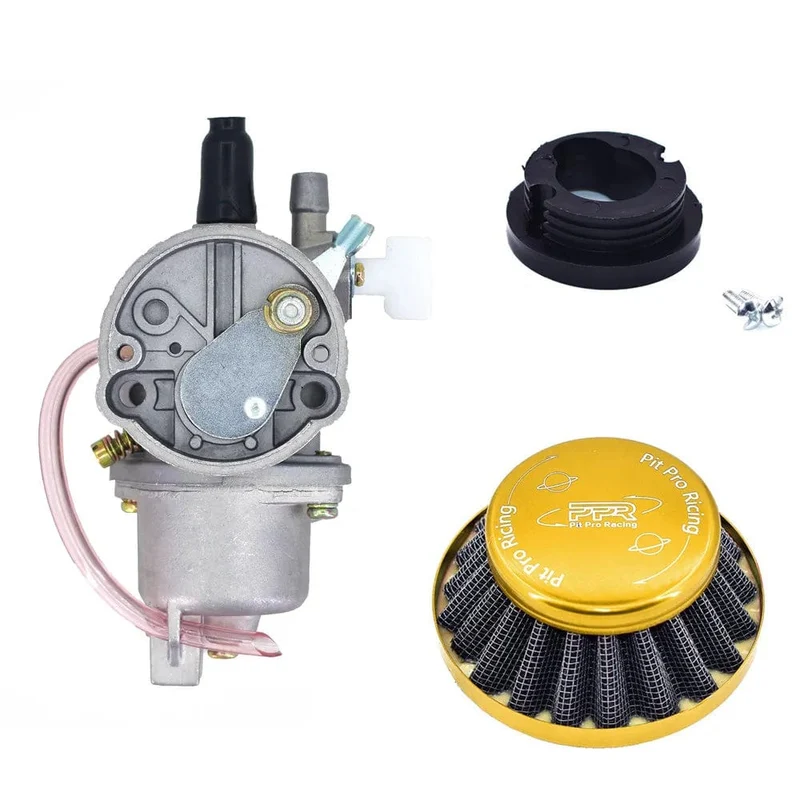 Pocket Bike 47cc 49cc Motor Vergaser Vergaser mit Pod Luftfilter 2 Takt für Mini Quad ATV Dirt Bike MiniMoto Go Kart Buggy