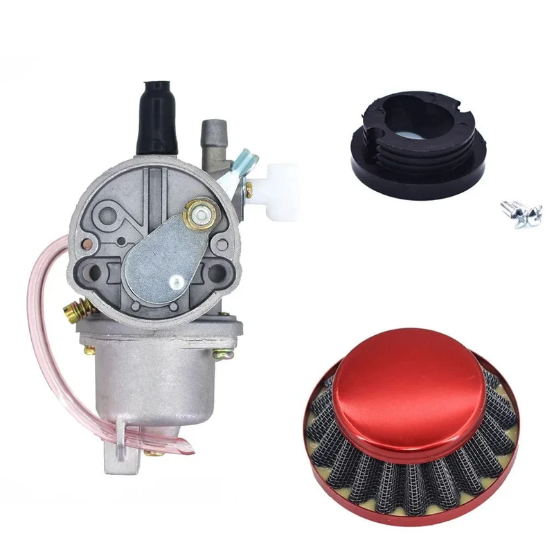 Pocket Bike 47cc 49cc Motor Vergaser Vergaser mit Pod Luftfilter 2 Takt für Mini Quad ATV Dirt Bike MiniMoto Go Kart Buggy