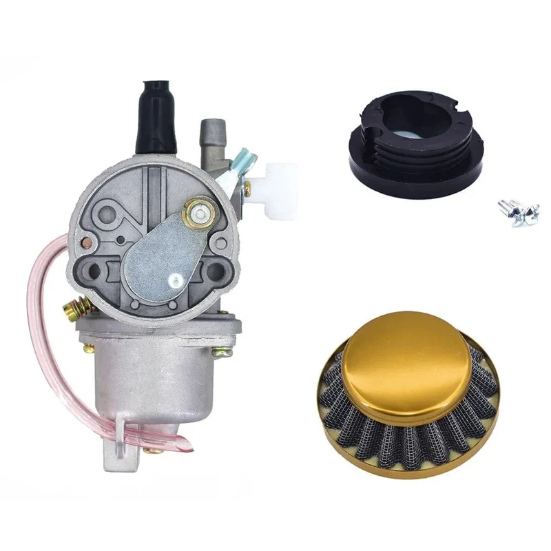Pocket Bike 47cc 49cc Motor Vergaser Vergaser mit Pod Luftfilter 2 Takt für Mini Quad ATV Dirt Bike MiniMoto Go Kart Buggy