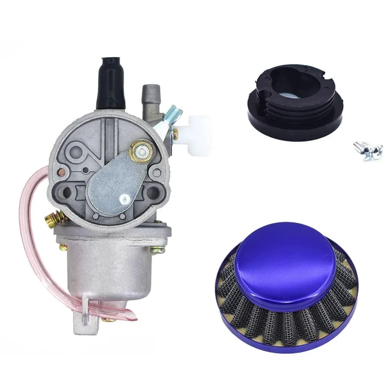 Pocket Bike 47cc 49cc Motor Vergaser Vergaser mit Pod Luftfilter 2 Takt für Mini Quad ATV Dirt Bike MiniMoto Go Kart Buggy