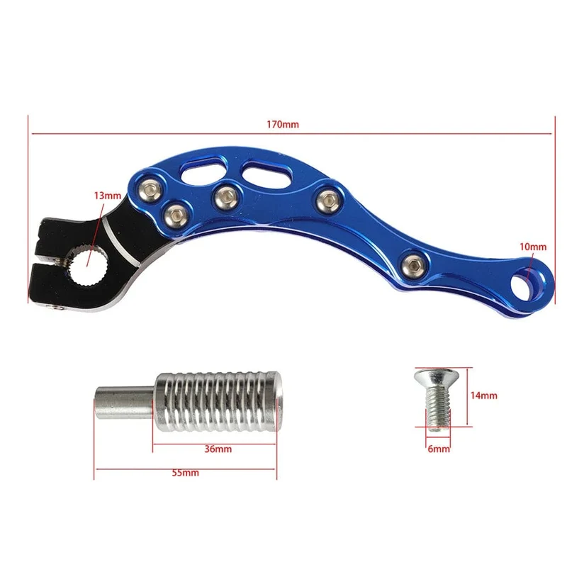 Motorrad Motor CNC Kick Start Starter Hebel Für Yamaha Honda 139QMB Roller JOG50/90/100 Fuxi 100CC Geist Feuer RSZ ZY100
