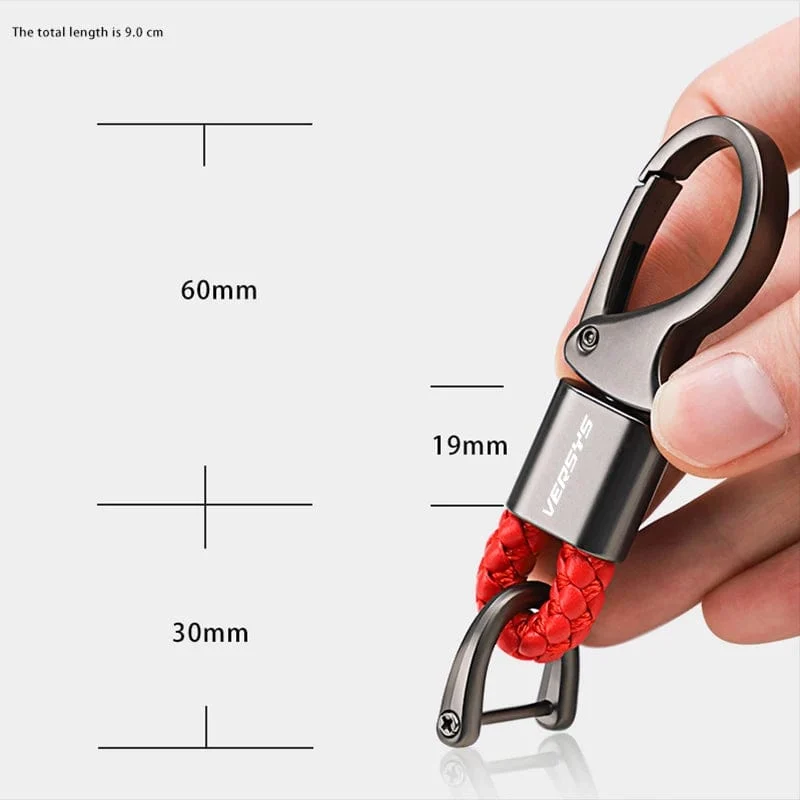 2023 individuelles LOGO Motorrad Geflochtenen Seil Schlüsselring Metall Keychain Für Kawasaki Versys 650 1000 X300 300X VERSYS1000SE 2018-2023