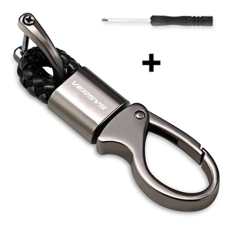 2023 individuelles LOGO Motorrad Geflochtenen Seil Schlüsselring Metall Keychain Für Kawasaki Versys 650 1000 X300 300X VERSYS1000SE 2018-2023
