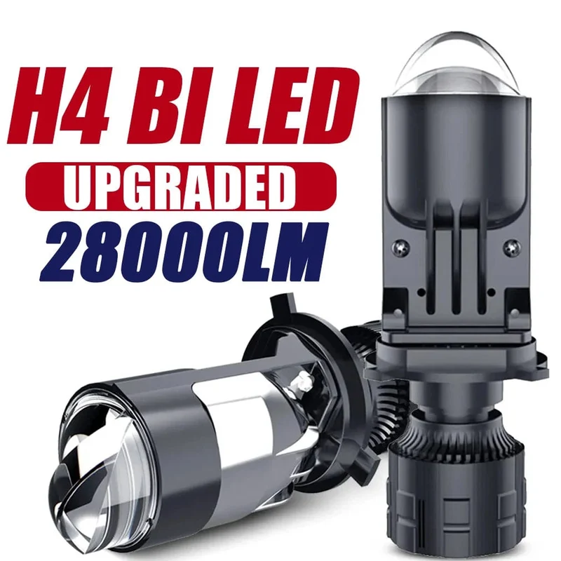 160W 28000LM Auto Lampe Mini Objektiv LED H4 9003 HIB2 Lampen Scheinwerfer Auto Motorrad Dual Projektor Len LED Automotive moto 12V 24V