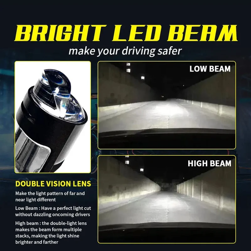 160W 28000LM Auto Lampe Mini Objektiv LED H4 9003 HIB2 Lampen Scheinwerfer Auto Motorrad Dual Projektor Len LED Automotive moto 12V 24V