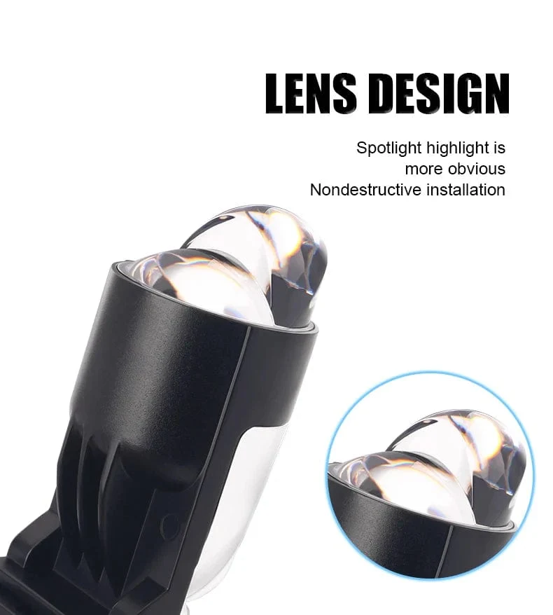 160W 28000LM Auto Lampe Mini Objektiv LED H4 9003 HIB2 Lampen Scheinwerfer Auto Motorrad Dual Projektor Len LED Automotive moto 12V 24V