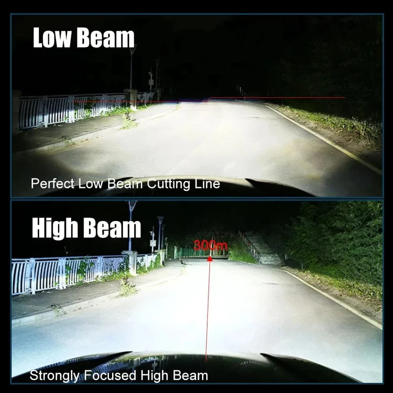160W 28000LM Auto Lampe Mini Objektiv LED H4 9003 HIB2 Lampen Scheinwerfer Auto Motorrad Dual Projektor Len LED Automotive moto 12V 24V