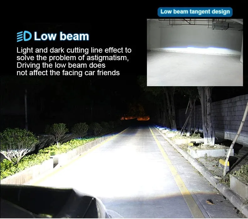 160W 28000LM Auto Lampe Mini Objektiv LED H4 9003 HIB2 Lampen Scheinwerfer Auto Motorrad Dual Projektor Len LED Automotive moto 12V 24V