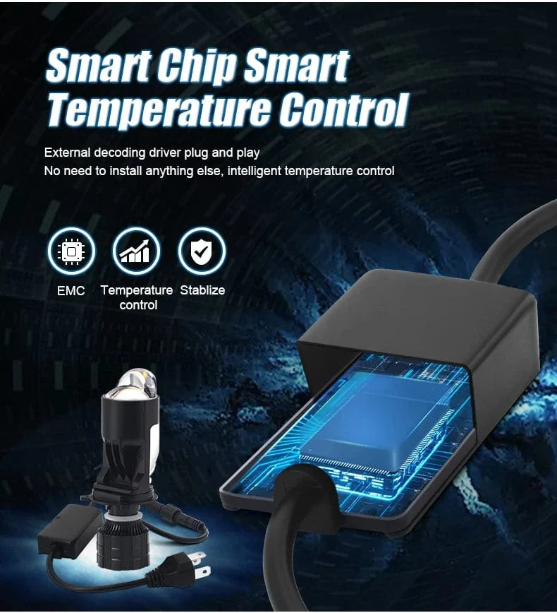 160W 28000LM Auto Lampe Mini Objektiv LED H4 9003 HIB2 Lampen Scheinwerfer Auto Motorrad Dual Projektor Len LED Automotive moto 12V 24V