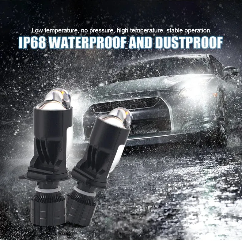 160W 28000LM Auto Lampe Mini Objektiv LED H4 9003 HIB2 Lampen Scheinwerfer Auto Motorrad Dual Projektor Len LED Automotive moto 12V 24V