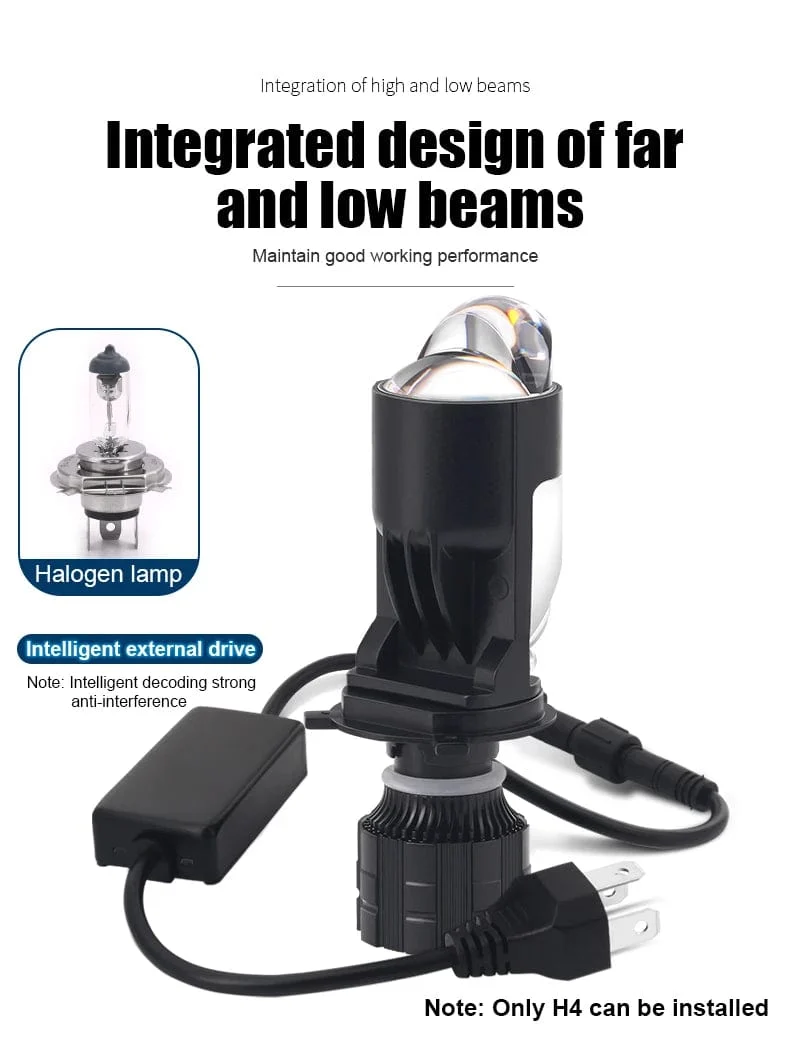 160W 28000LM Auto Lampe Mini Objektiv LED H4 9003 HIB2 Lampen Scheinwerfer Auto Motorrad Dual Projektor Len LED Automotive moto 12V 24V