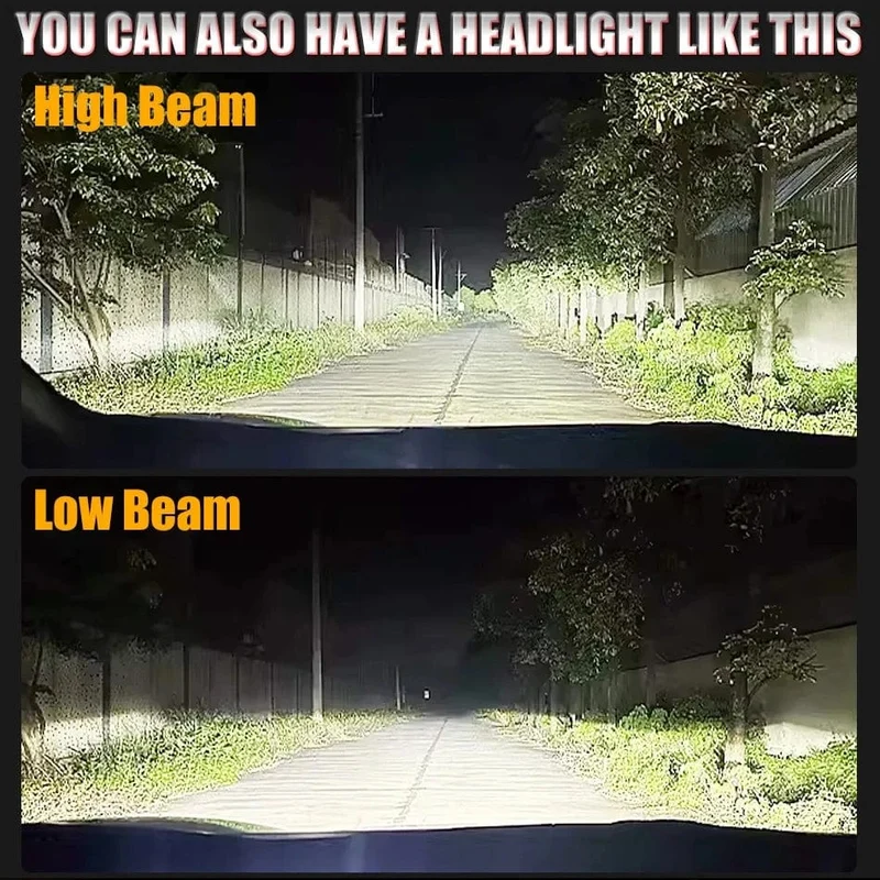 H7 LED CANBUS Licht Mini-Kopflampe Größe 1:1 Kabellose H7 Auto-LED-Scheinwerferlampen Fehlerfrei mit Lüfter 6000K Weiß
