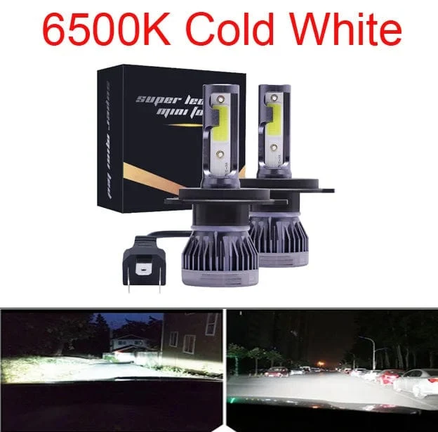 2 Stücke LED H4 Autoscheinwerferlampen H1 H7 H8 H9 H11 Scheinwerfer Kit 9005 HB3 9006 HB4 Auto Fahren Lauf Led Lampe 6000K 12000K