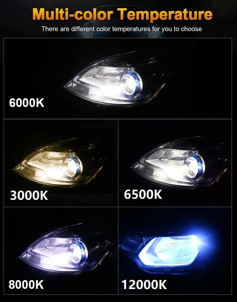 2 Stücke LED H4 Autoscheinwerferlampen H1 H7 H8 H9 H11 Scheinwerfer Kit 9005 HB3 9006 HB4 Auto Fahren Lauf Led Lampe 6000K 12000K