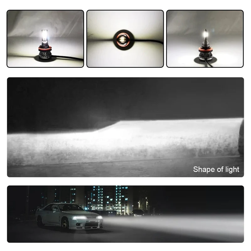 2 Stücke LED H4 Autoscheinwerferlampen H1 H7 H8 H9 H11 Scheinwerfer Kit 9005 HB3 9006 HB4 Auto Fahren Lauf Led Lampe 6000K 12000K