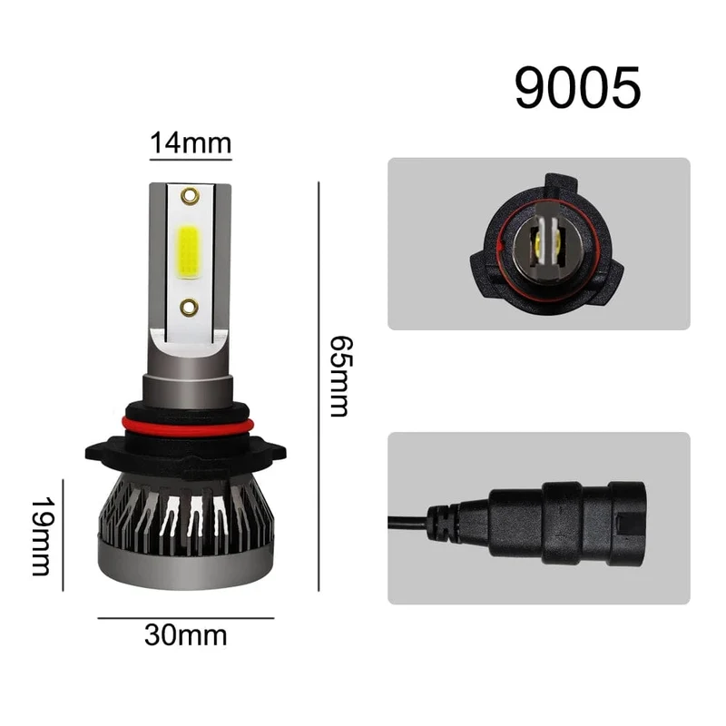 2 Stücke LED H4 Autoscheinwerferlampen H1 H7 H8 H9 H11 Scheinwerfer Kit 9005 HB3 9006 HB4 Auto Fahren Lauf Led Lampe 6000K 12000K